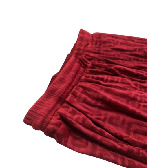 Ellie & Kate Deep Red Printed Casual Joggers Drawstring Waist Sz 1XL - Picture 2 of 12